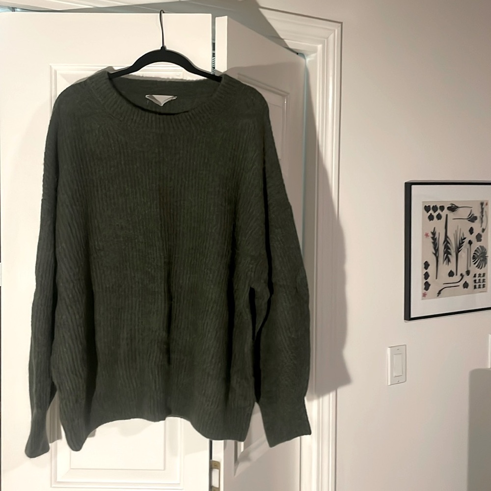 Everlane Oversized Alpaca crewneck size 3x, dark green
